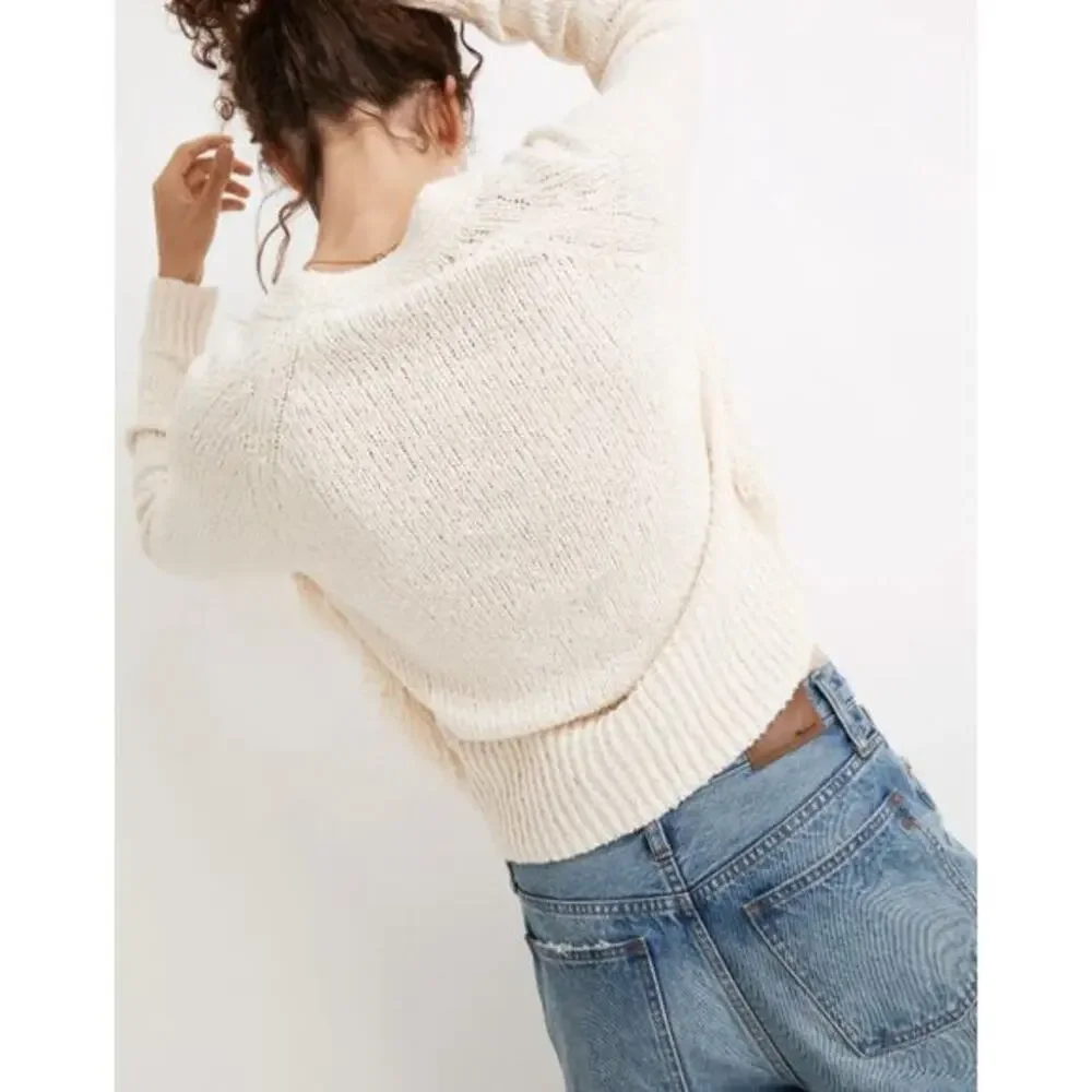 Madewell Cream‎ Fine Cardigan Sweater